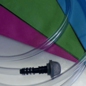 A close up of the inside of an umbrella